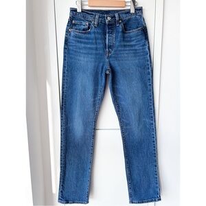 Levi’s 501 high rise medium wash jeans